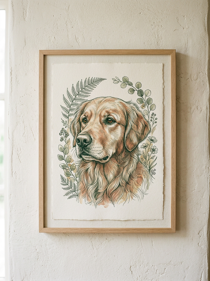 Personalisiertes Haustier-Portrait | Premium Poster